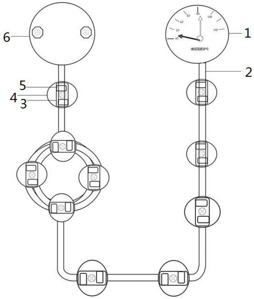 一种测温装置所用毛细管固定器具的制作方法