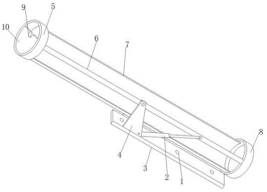 一种多角度可调节的真空太阳能玻璃管支架的制作方法