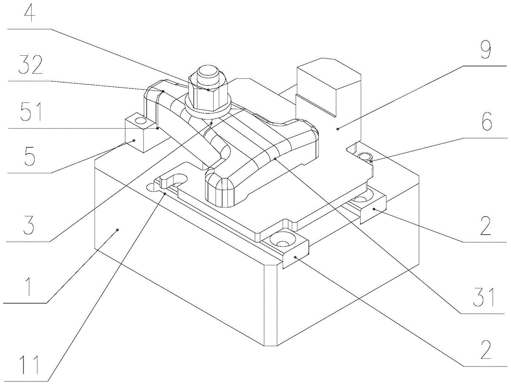 五面加工夹持工装的制作方法