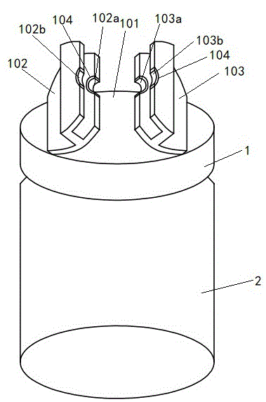 腹透管钛接头端消毒浸泡瓶的制作方法
