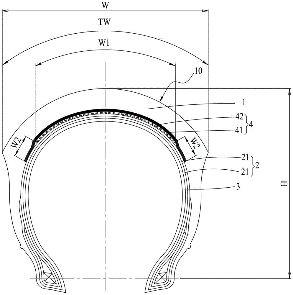 一种充气轮胎的胎体结构及充气轮胎的制作方法