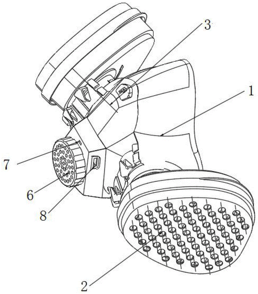 电子抗干扰扩音半面罩防毒面具的制作方法