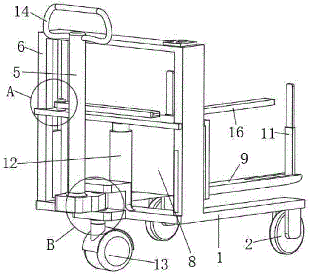一种具有货物固定结构的液压叉车的制作方法