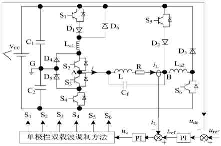 复合式三电平双降压式逆变器及其控制方法和系统
