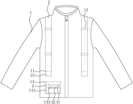 一种用于夜间执勤反光服装的制作方法