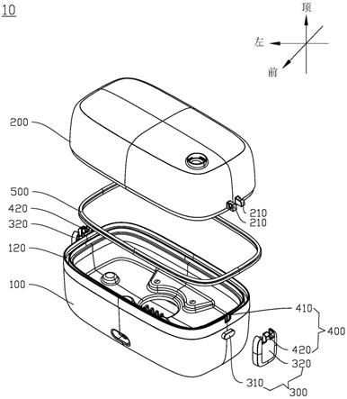 开合盖结构和烹饪器具的制作方法