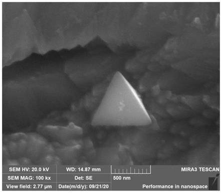 一种利用电化学方法单步制备三角形铜纳米片的方法