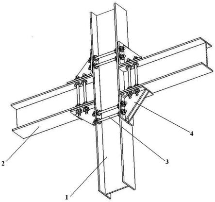 一种装配式H型钢建筑角撑架节点结构的制作方法