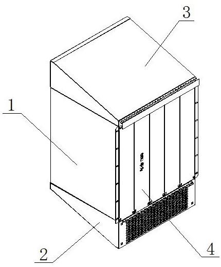 一种斜坡式可调节5GBBU竖装子框的制作方法