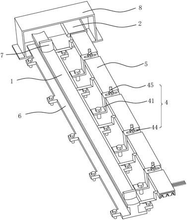 一种锻造装出料机轨道安装结构的制作方法