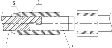 双螺旋榨油机中的勾式联轴器结构的制作方法