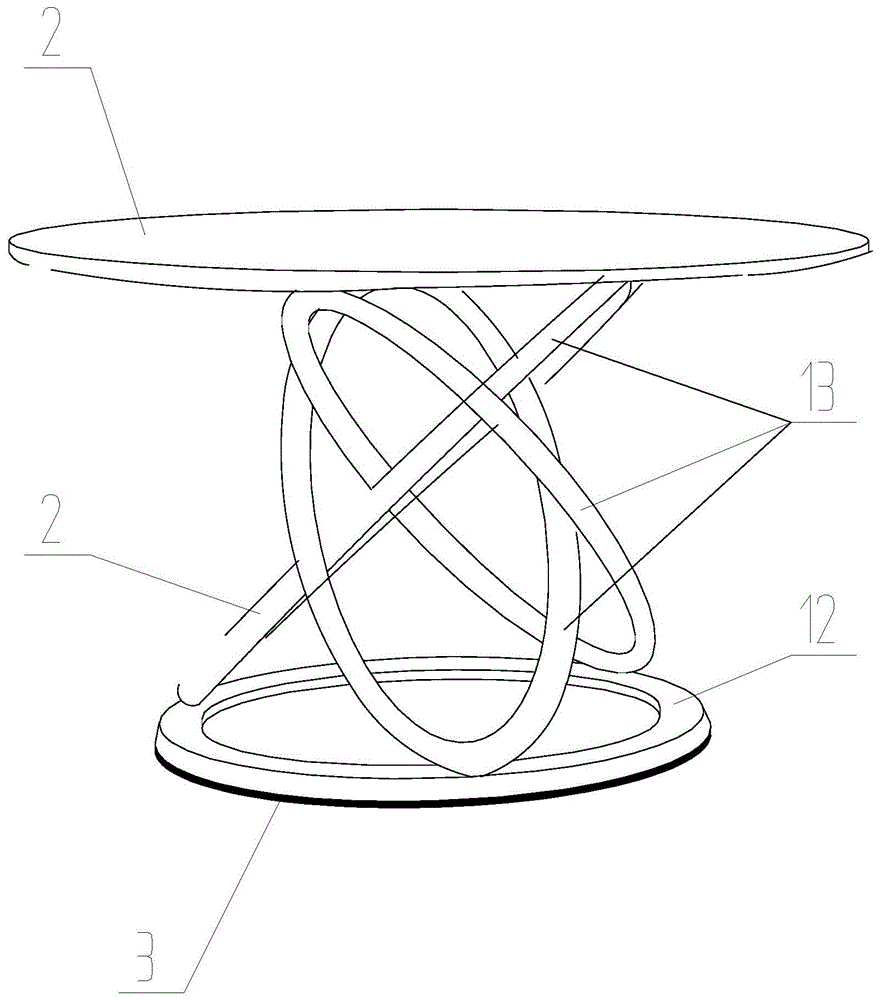 一种异形圆桌的制作方法