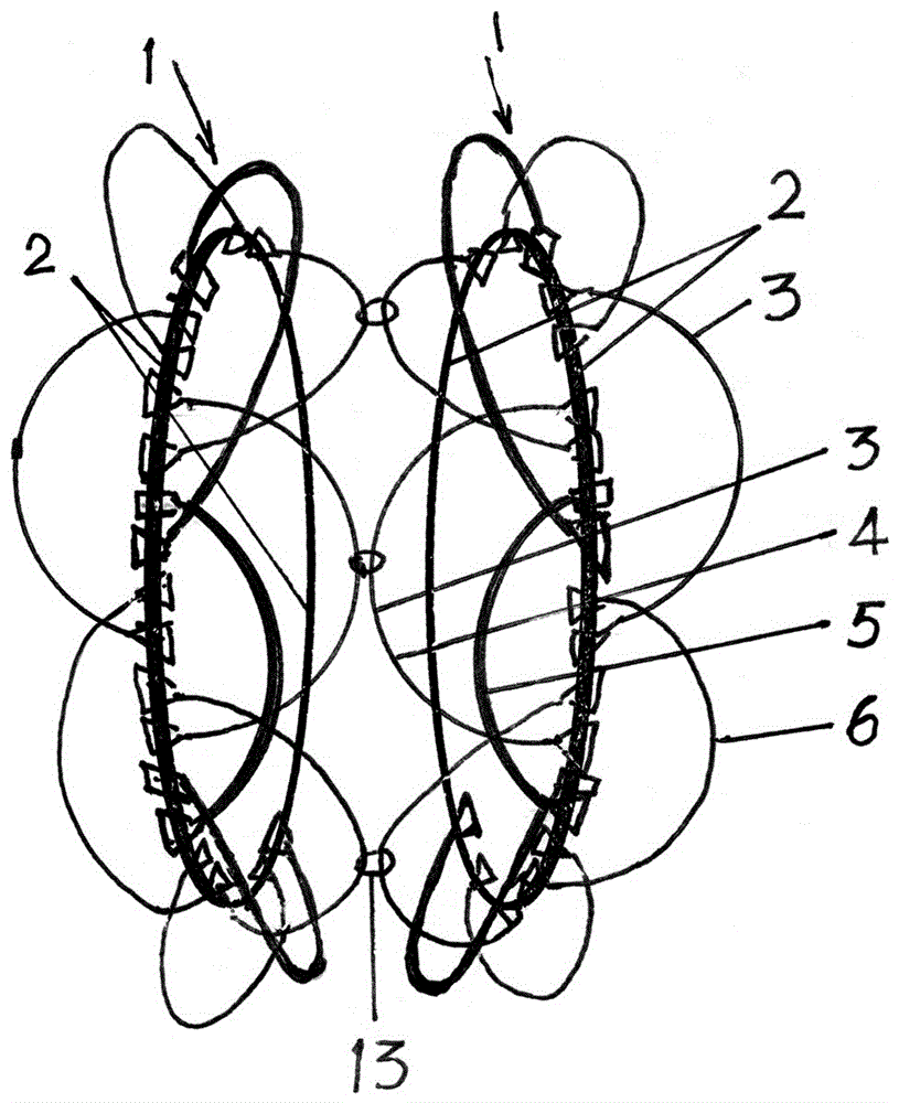 双组结合式一个花瓣带一层花瓣稳定变形的玩具的制作方法