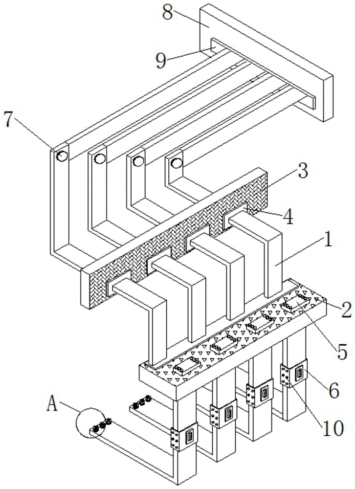 一种断路器进线柜的铜排安装结构的制作方法