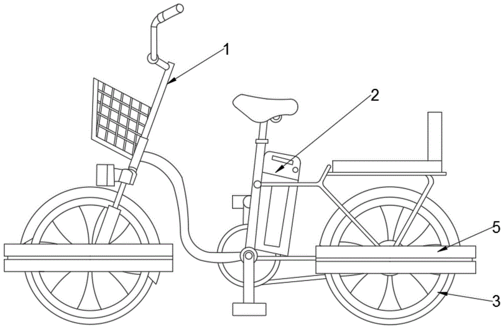 抗横向冲击力的电动自行车的制作方法