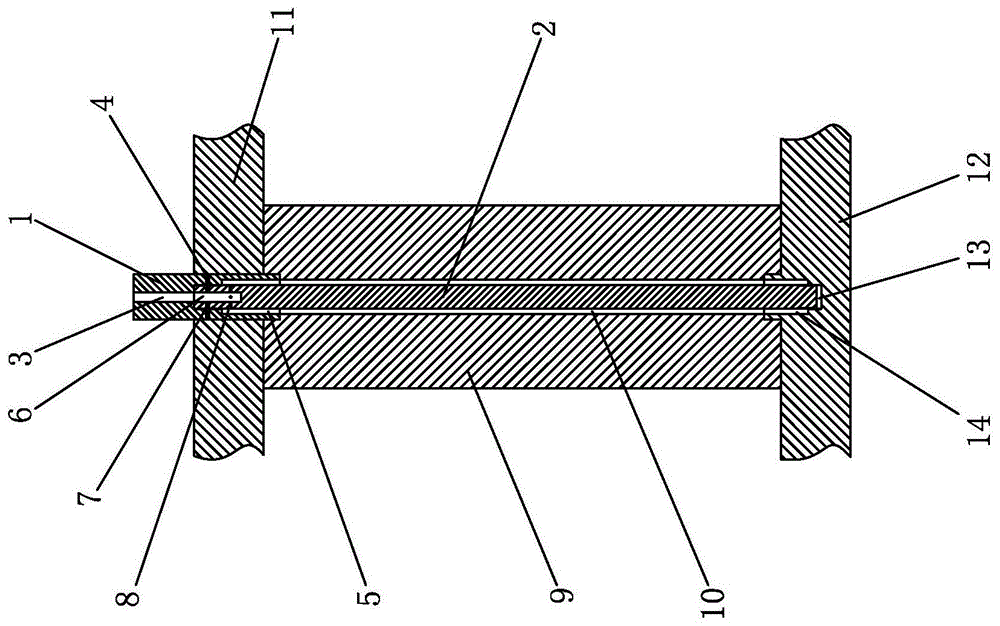 一种螺旋折流板加工模具用组合式立柱
