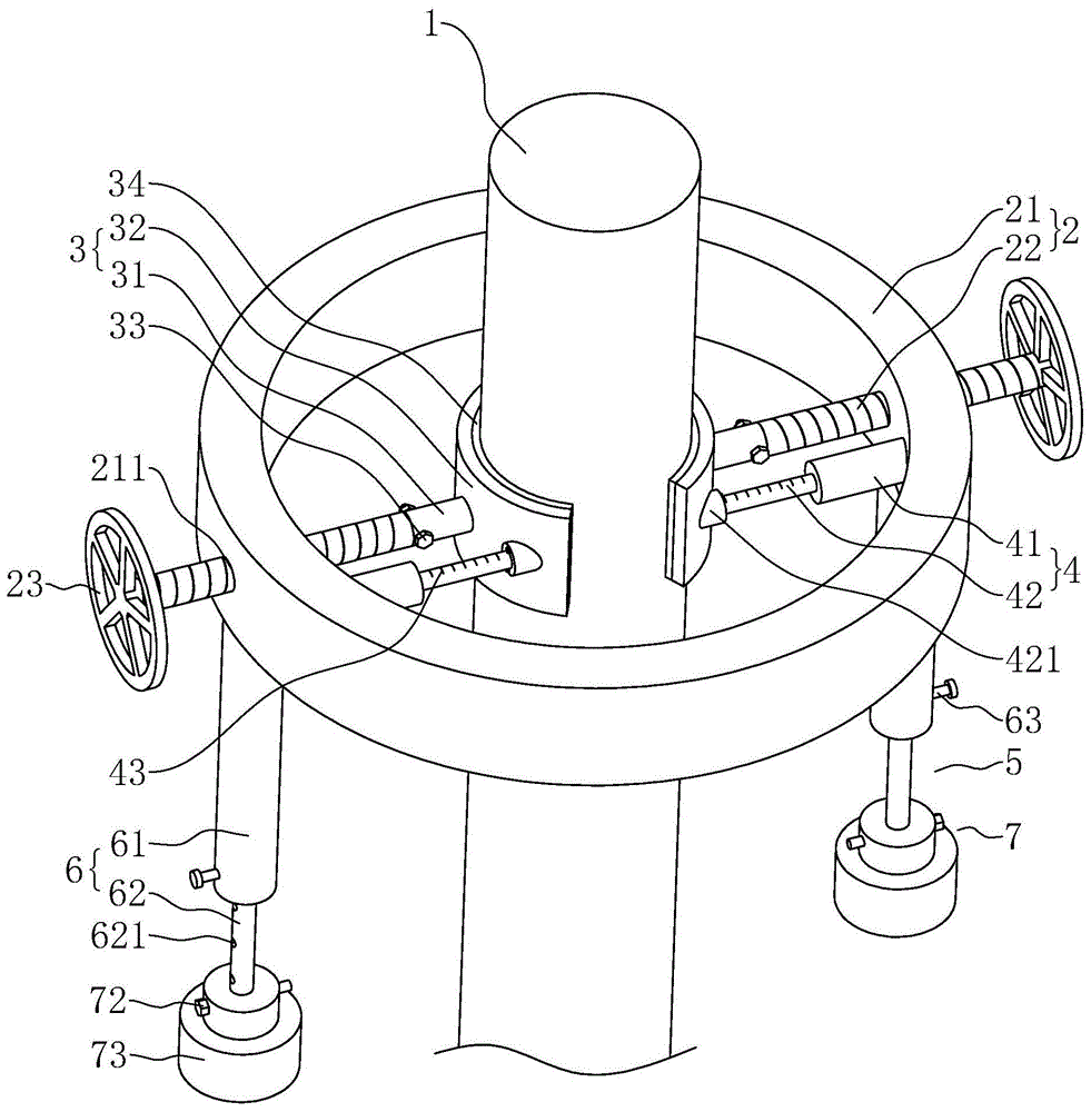 钢管桩地基基础加固结构的制作方法