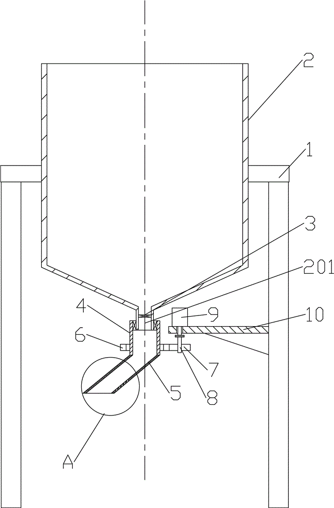 一种砂轮成型投料装置的制作方法