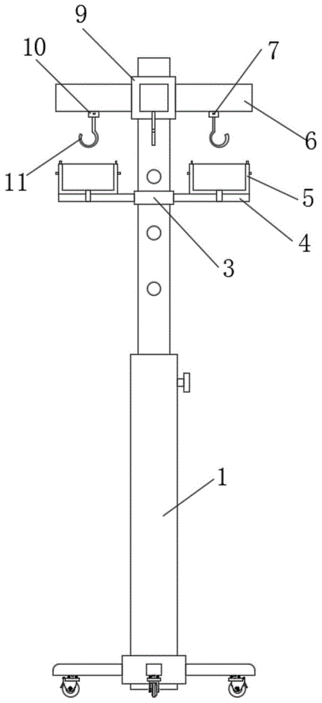 一种社区医院用输液架的制作方法