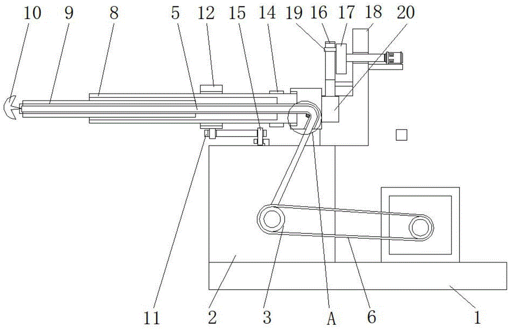 一种便于牵回定位锚的定位锚绞车结构的制作方法