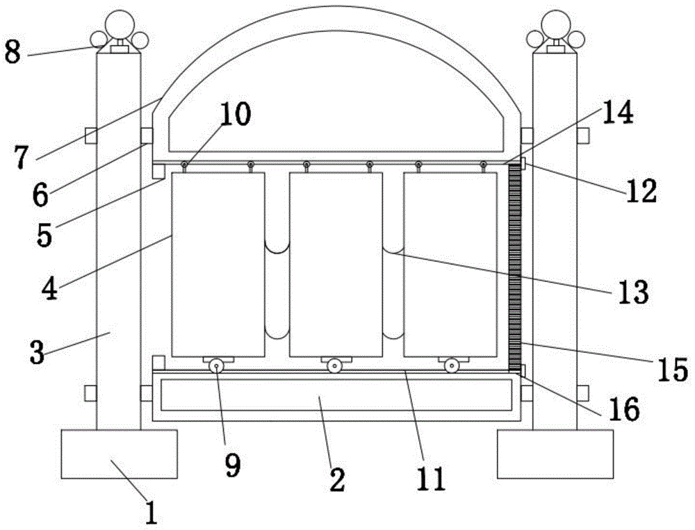 一种建筑公路用的桥梁防护围栏的制作方法