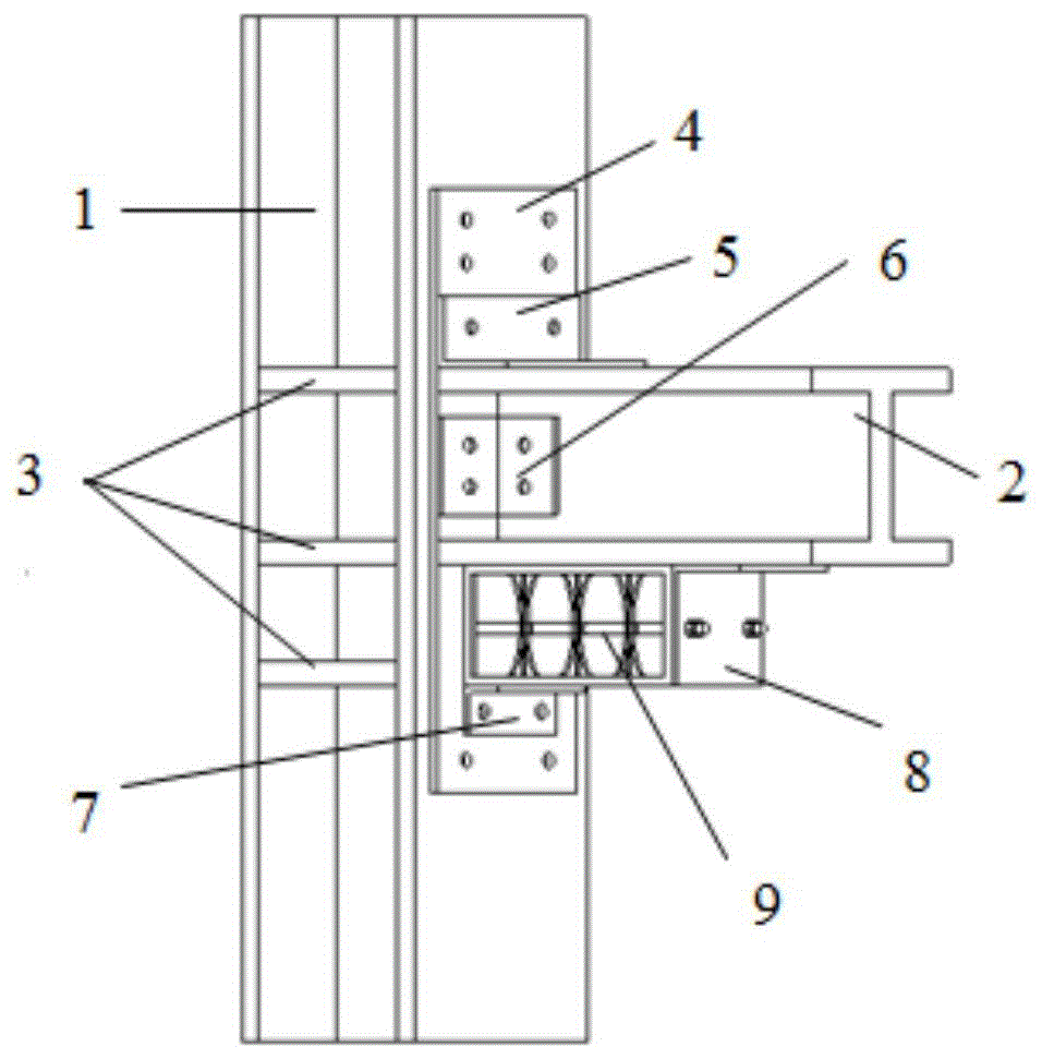 一种摩擦耗能型阻尼器和钢框架梁柱连接节点