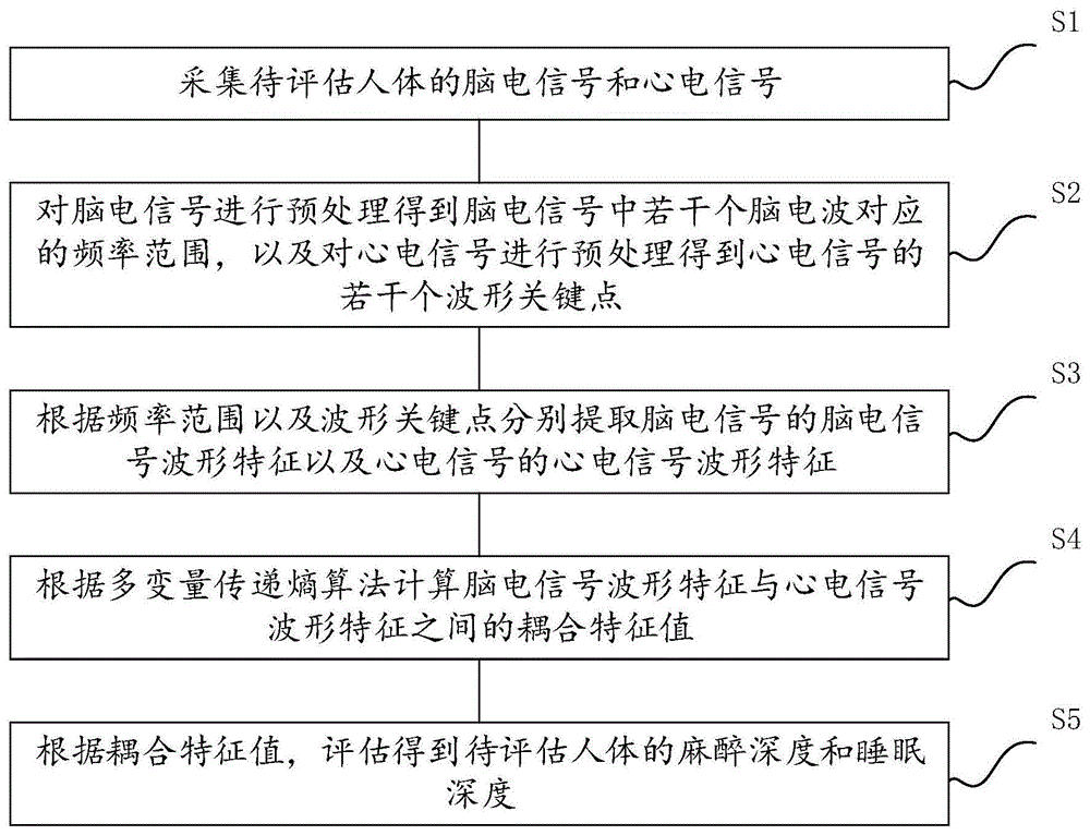 一种麻醉深度及睡眠深度的评估方法及装置