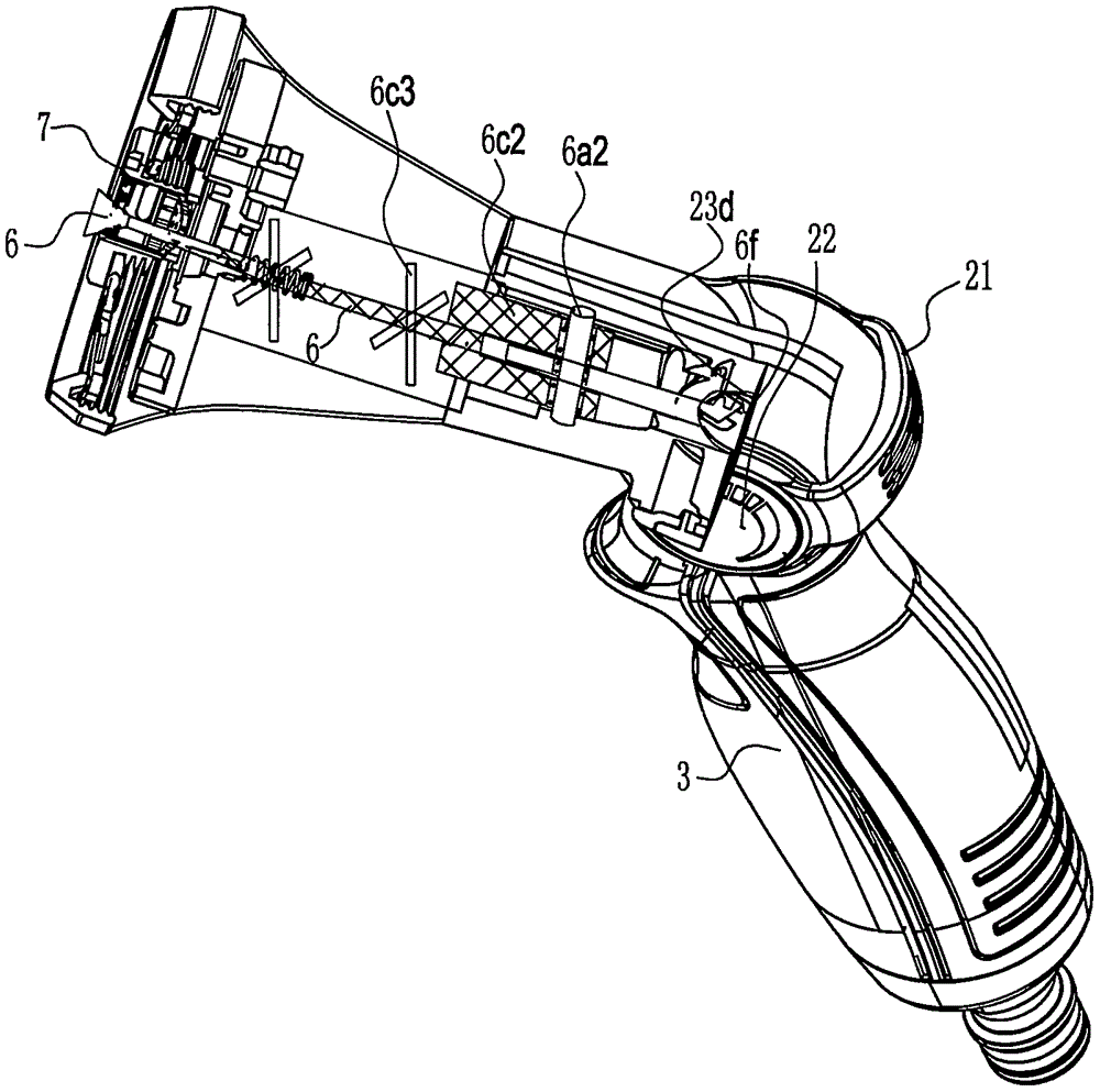 水型调节齿条拨把手的喷水枪的制作方法