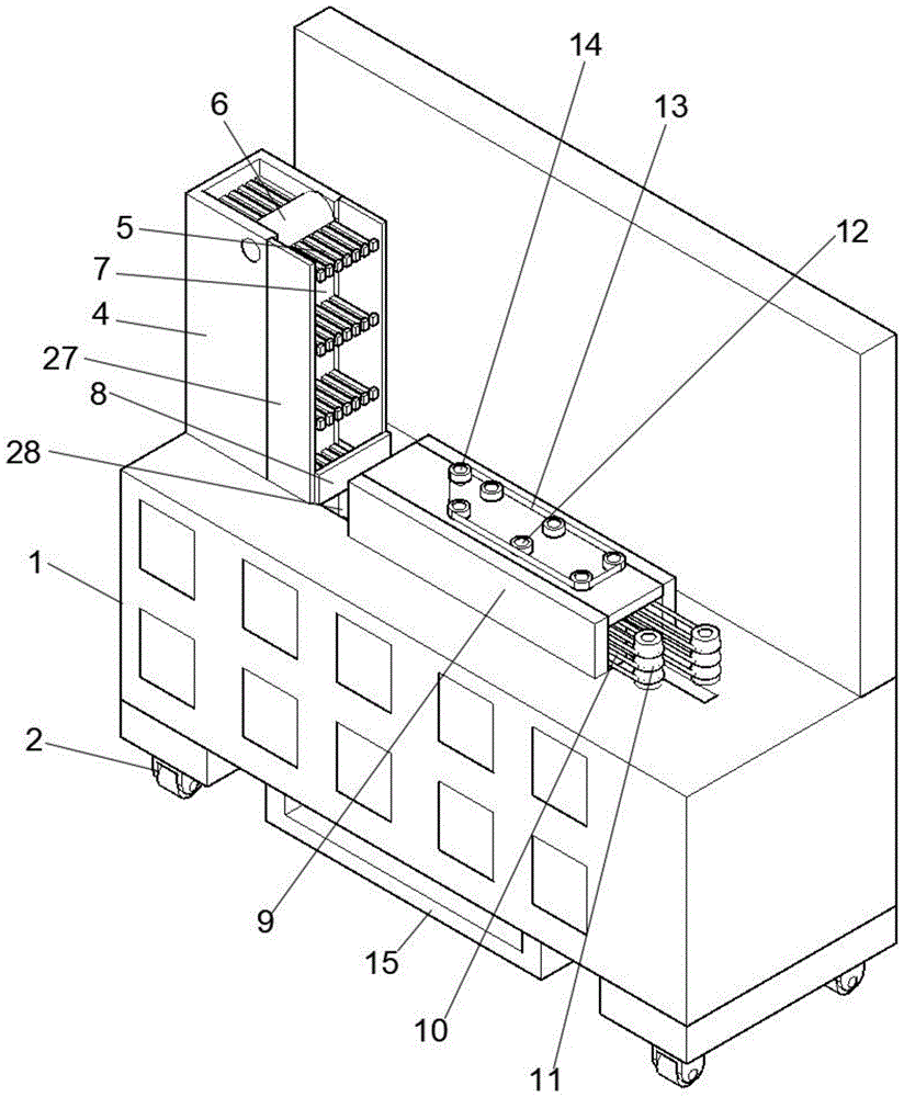 一种肿瘤科护理用可移动工作台的制作方法