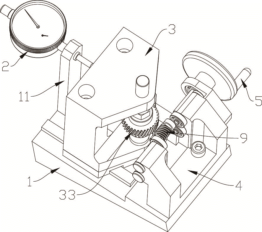 一种蜗杆径跳检测装置的制作方法