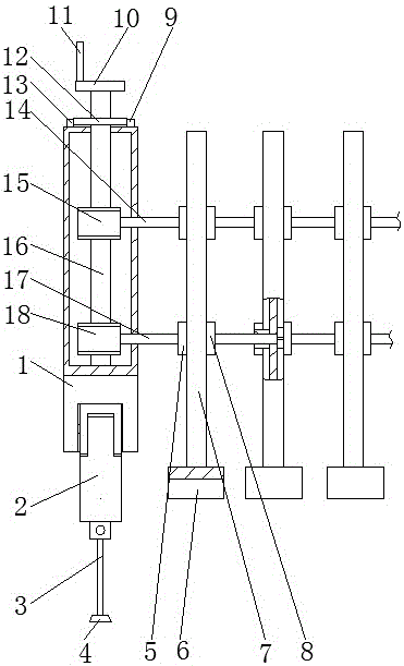 一种船舶用可调节安全围栏的制作方法