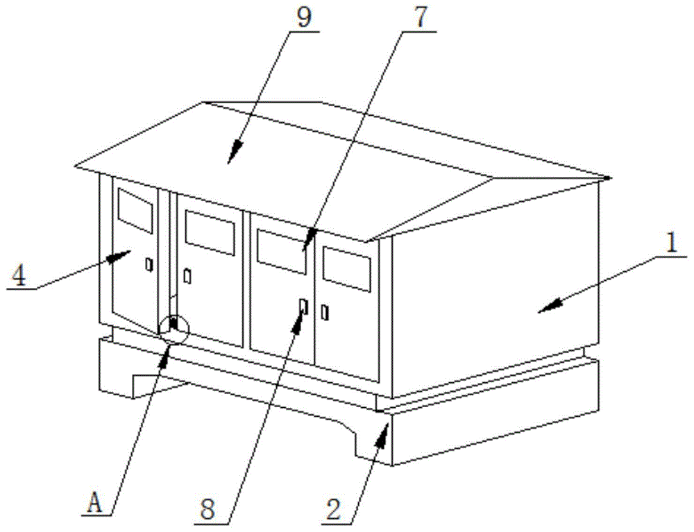 一种欧式箱变开门自动限位结构的制作方法