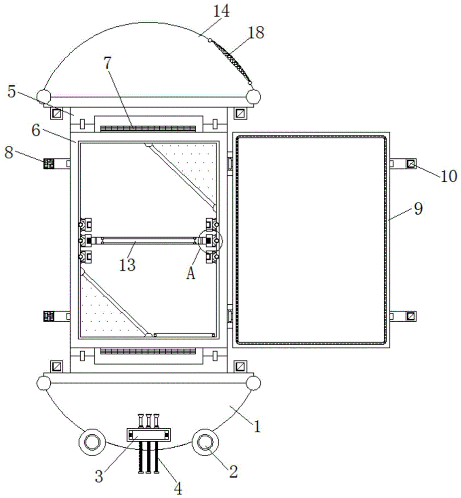 一种方便移动具有定位结构的艺术品展示架的制作方法