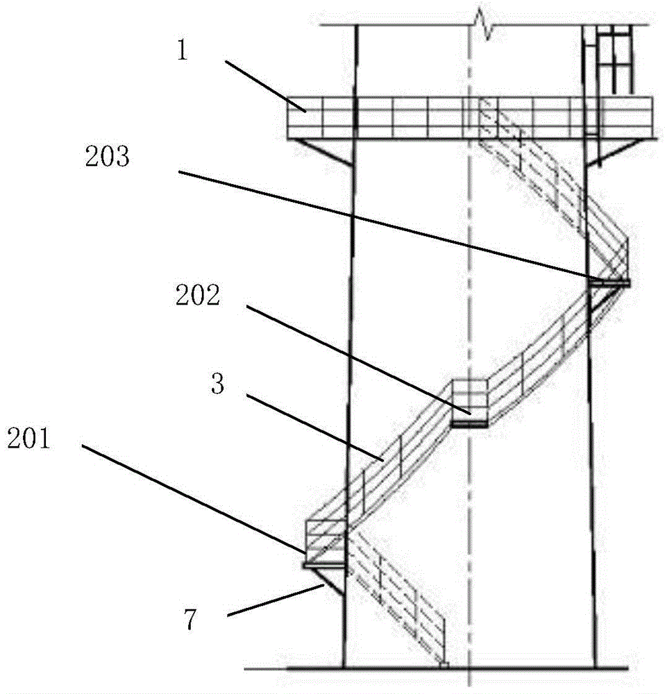 一种钢筋混凝土烟囱螺旋钢梯的制作方法与流程