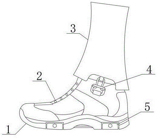 一种防滑性好的登山雪地靴的制作方法