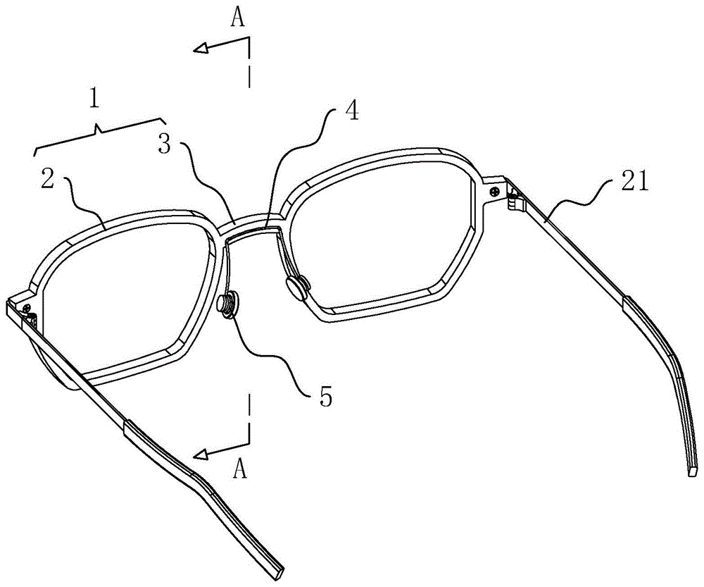 一种抗折压的眼镜的制作方法