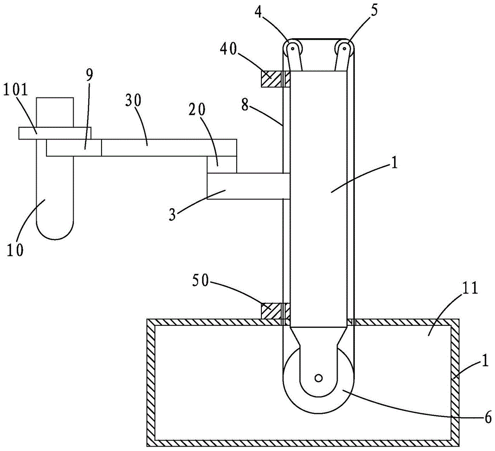 一种电位滴定仪的阻尼滴定调节架的制作方法