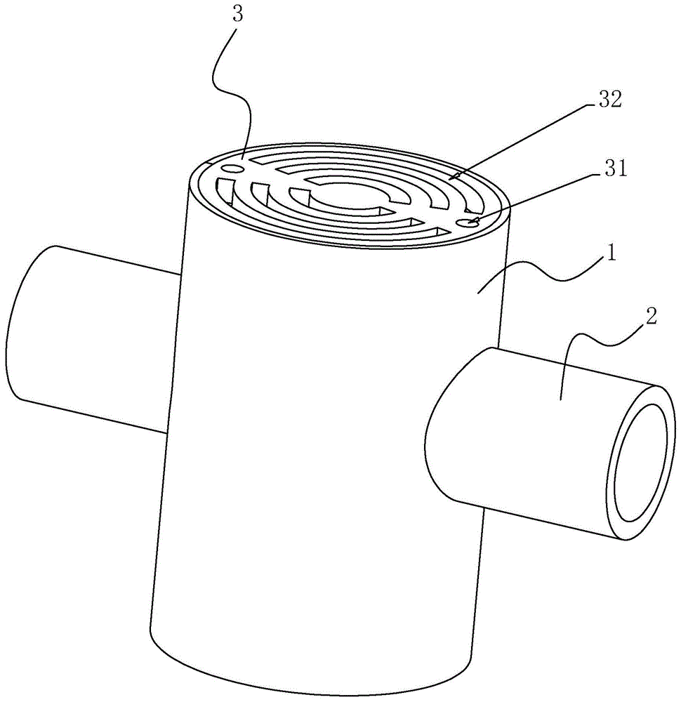 一种快排式防反水建筑物排水系统的制作方法