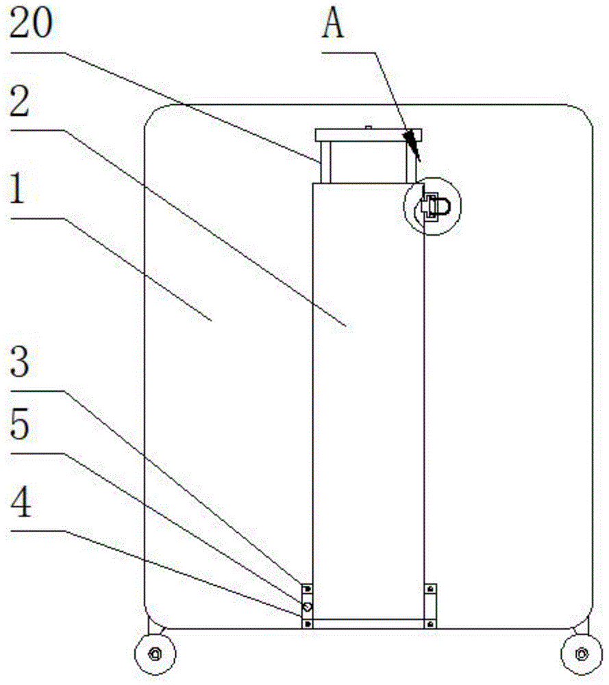 一种可调节拖拉角度的箱包拉杆的制作方法