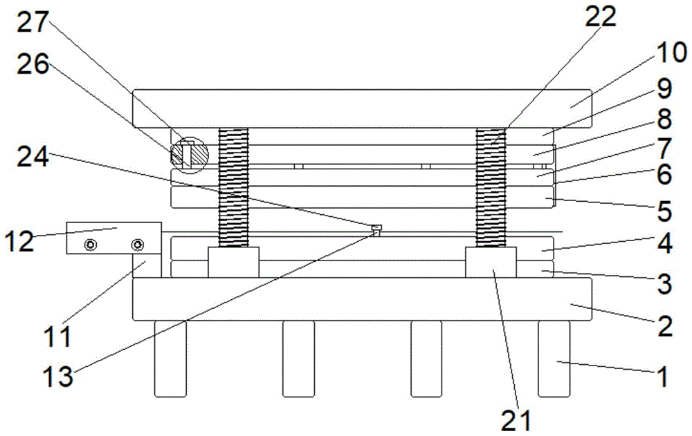 一种垫圈连续模具的制作方法