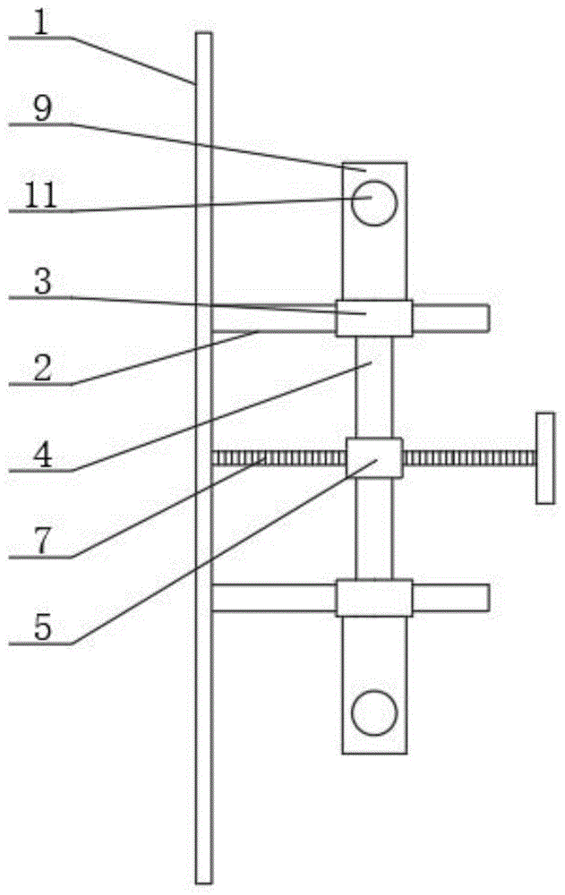 一种沥青路基施工用模板支撑结构的制作方法