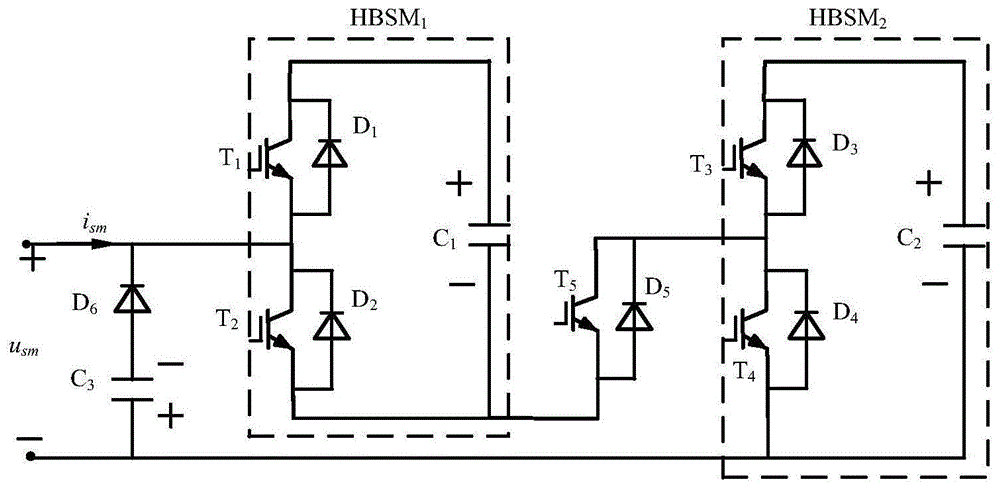 一种具备双向故障电流切除能力的MMC双子模块