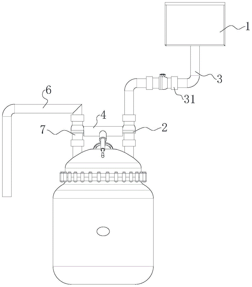 用于反应釜的硫酸进料装置的制作方法