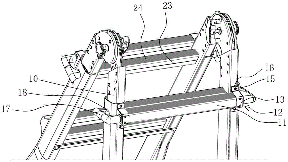 拆卸安装方便的多功能梯踏板连接机构的制作方法