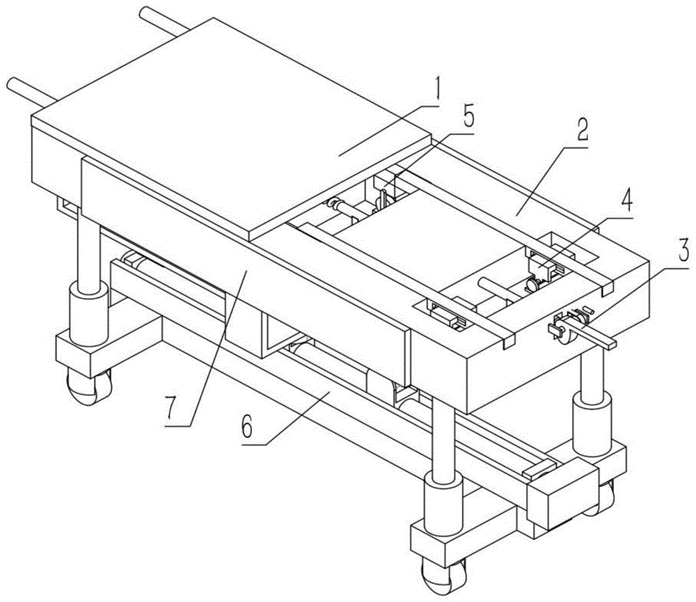 一种医疗急救运输床的制作方法