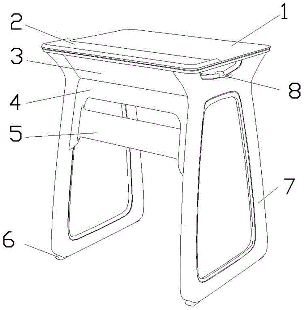 一种钩挂插接组合式木塑桌的制作方法