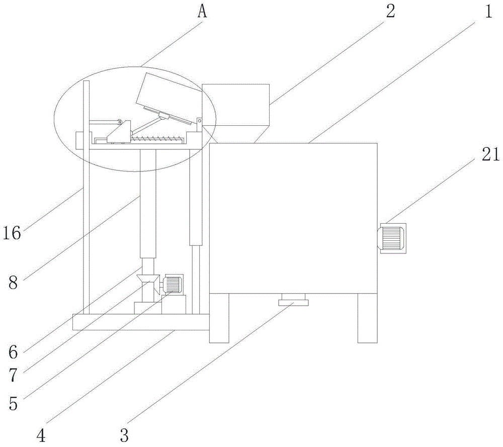 一种配电柜用T2紫铜线原材料融化混合装置的制作方法