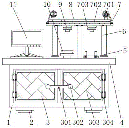 一种具有清理机构的水泥胶砂抗折抗压一体机的制作方法