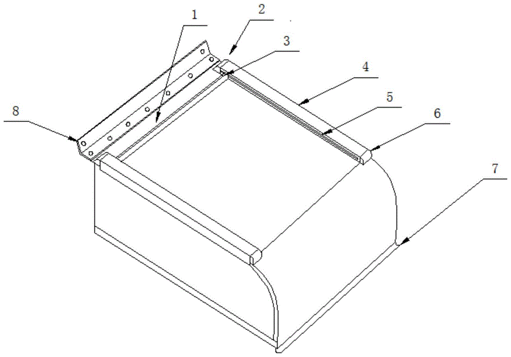 一种钢结构建筑弧形雨蓬结构的制作方法