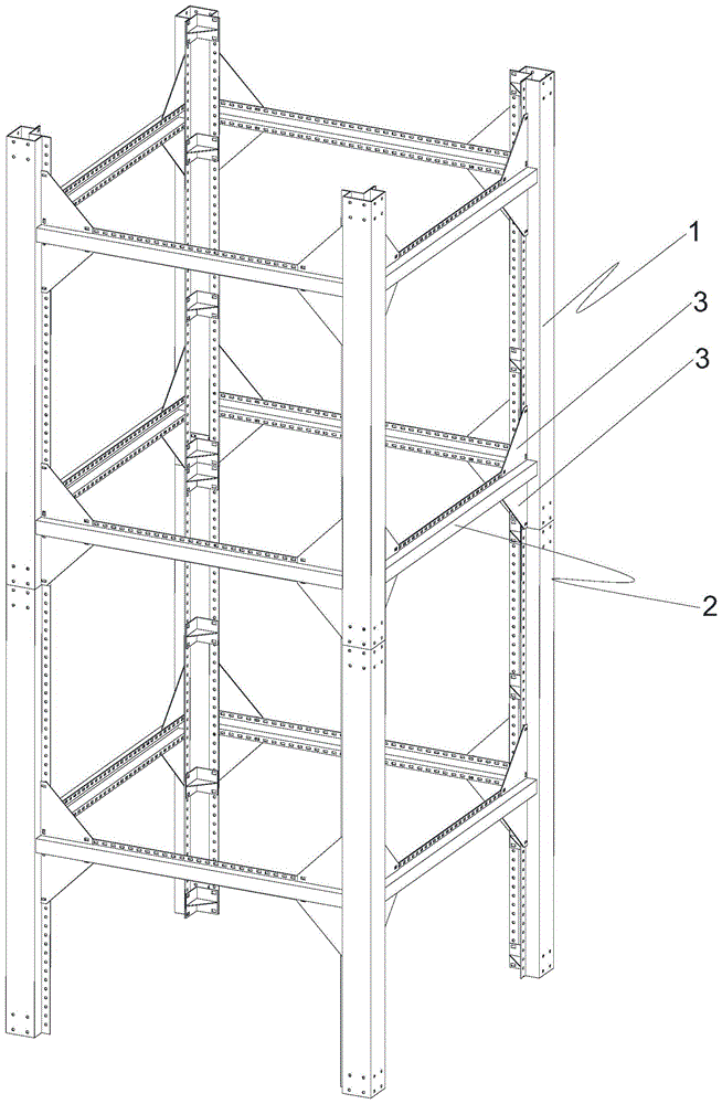 一种梯井钢架的制作方法